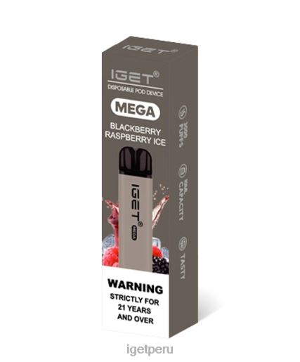 IGET mega JNZBV125 hielo de frambuesa y mora