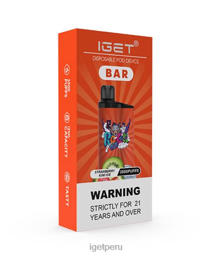 barra de IGET vape shop JNZBV173 hielo de fresa y kiwi