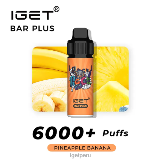 barra IGET shop plus - 6000 inhalaciones JNZBV600 plátano piña